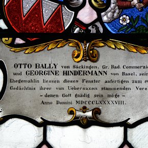 Übersaxen, Pfarrkirche Hl. Bartholomäus, Kirche Stifter