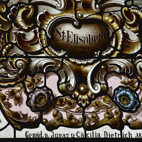Braz, Pfarrkirche Hl. Nikolaus, St. Elisabeth, Gewd. v. Jonas u. Cäcilia Dietrich 1897