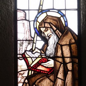 Ebnit, St. Antonius der Einsiedler, Gewidmet von J. A. Albrich und Familie