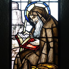 Ebnit, St. Antonius der Einsiedler, Gewidmet von J. A. Albrich und Familie
