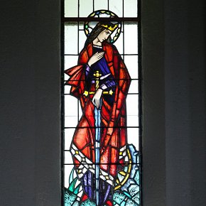 Ebnit, St. Katharina von Alexandrien, Gewidmet von Ambros Fitz und Familie in Hohenems