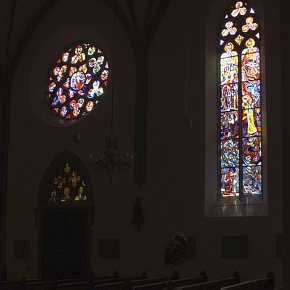 Feldkirch, Dompfarrkirche hl. Nikolaus, Glasfenster Martin Häusle 1960