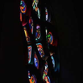 Feldkirch, Dompfarrkirche hl. Nikolaus, Glasfenster Martin Häusle 1960