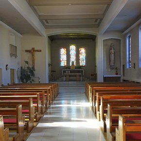 Lochau Jesu-Heim, Kapelle 1956 Arch. Willy Braun