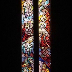 Lustenau-Rheindorf, Erlöserkirche, hl. Barbara, Carl Rieder