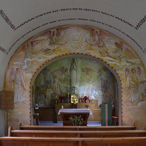 Riezlern-Schwende, Fatima Kapelle Maria Dank, Fresken, Hubert Berchtold 1949/50