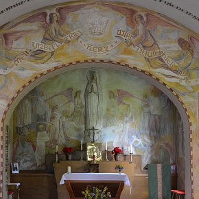 Riezlern-Schwende, Fatima Kapelle Maria Dank, Fresken, Hubert Berchtold 1949/50