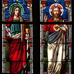 Thal, Pfarrkirche Hl. Franz Xaverius, hl. Johannes, Herz Jesu, um 1887