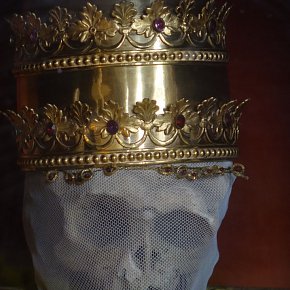 Viktorsberg, St. Viktor, Schrein mit Reliquien des hl. Eusebius