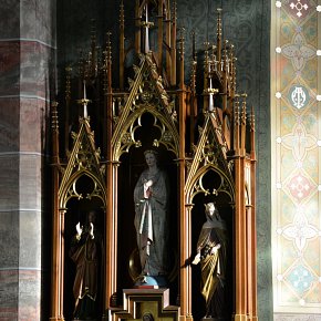 Weiler, Pfarrkirche zum Heiligsten Herzen Jesu, Seitenaltar Maria Immaculata, 1880-82
